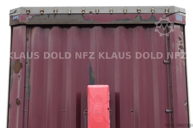 Open semitrailer with tarp KRONE Pritsche Plane XL MegaLiner BWP Edscha Bordwände