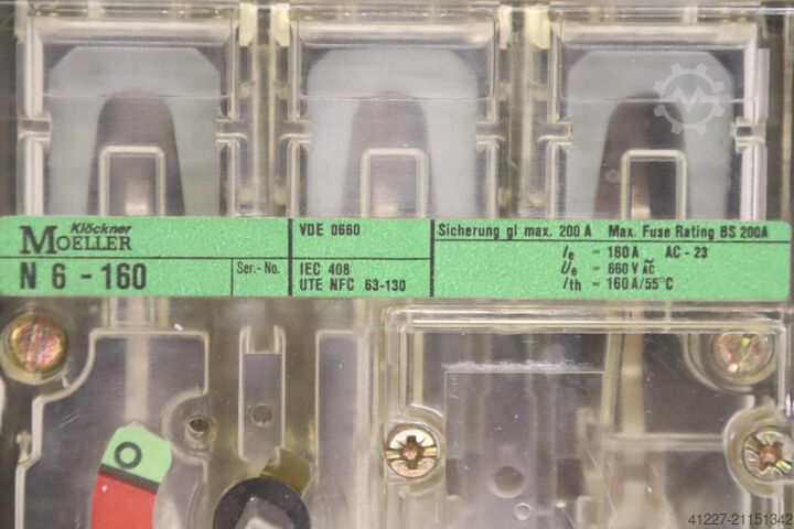 Lasttrennschalter Klöckner-Moeller N6-160-V  160A