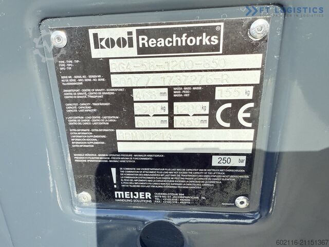 Vierwegestapler Combilift C5000XL GAS TRIPLEX 6000 EXTENDABLE FORK