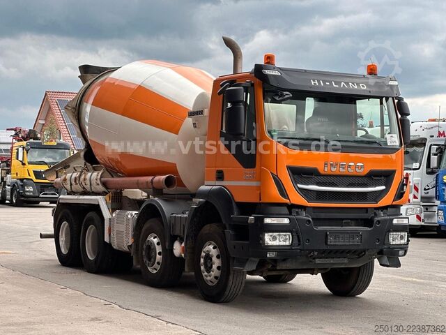 Concrete mixer truck IVECO AD 340 8x4 BB Liebherr HTM 904 Betonmischer 9m³