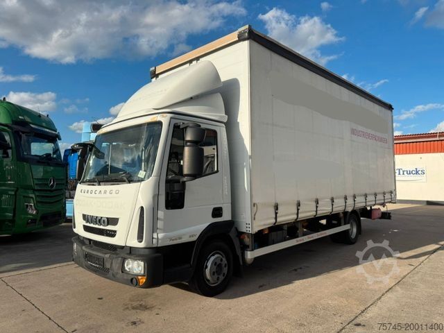 Transporter mit Pritsche & Plane IVECO EURO CARGO 75E18 * * EDSCHA * 2,85 M HOCH