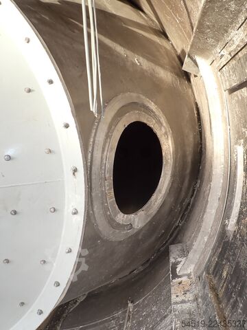 80 m³ flour silo made of aluminium, ø 3,500 mm Ruwega 
