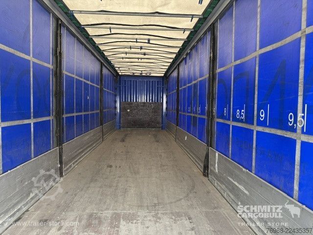 Auflieger mit Pritsche & Plane Krone Curtainsider Standard Ladebordwand