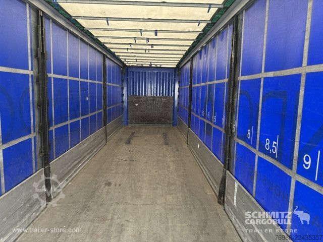 Auflieger mit Pritsche & Plane Krone Curtainsider Standard Ladebordwand