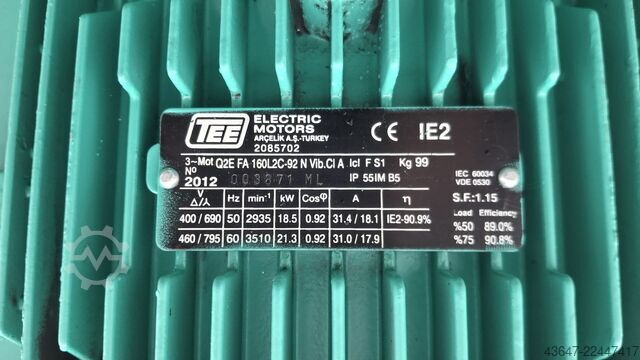 Pump, Wilo IL80/190-18.5/2; 18.5 kW Wilo Belt Conveyor, Conveyor Belt, Industrial