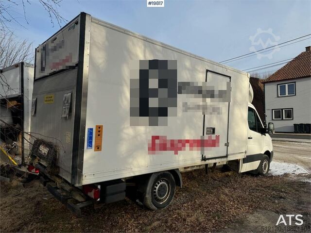 Panel van Mercedes-Benz Sprinter box van w/ lifting limb WATCH VIDEO