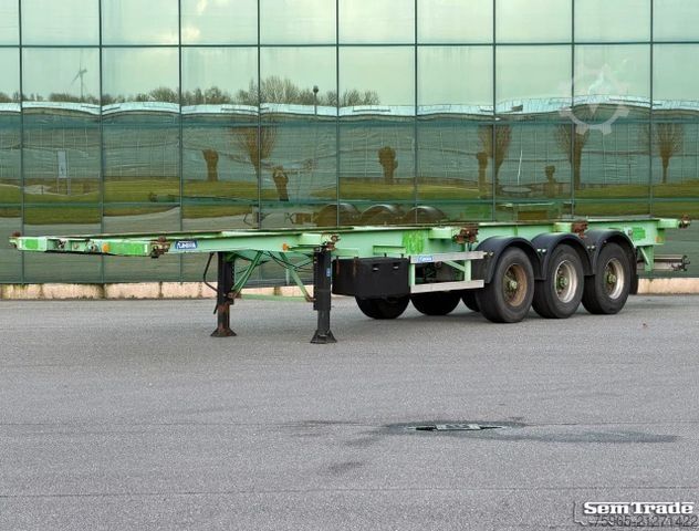 Swap body semitrailer  Flandria 3 AXLE DRUM BRAKES LIFT AXLE SUPER STRO