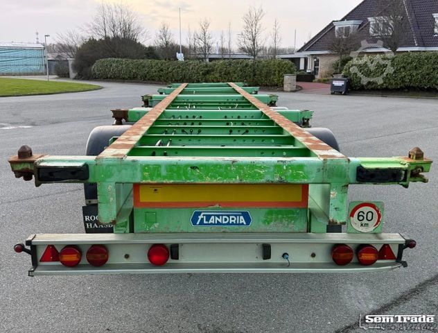 Swap body semitrailer  Flandria 3 AXLE DRUM BRAKES LIFT AXLE SUPER STRO