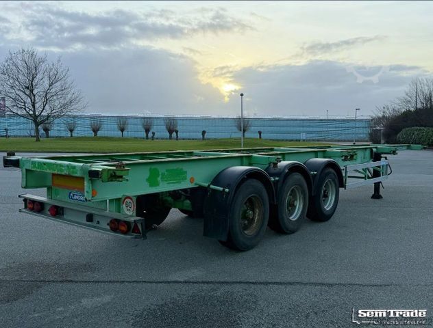 Swap body semitrailer  Flandria 3 AXLE DRUM BRAKES LIFT AXLE SUPER STRO