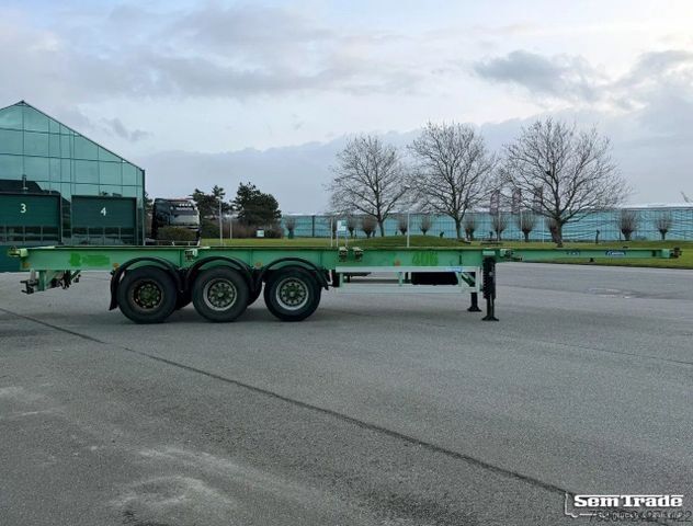 Swap body semitrailer  Flandria 3 AXLE DRUM BRAKES LIFT AXLE SUPER STRO