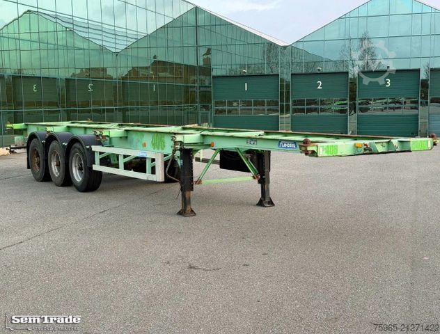 Swap body semitrailer  Flandria 3 AXLE DRUM BRAKES LIFT AXLE SUPER STRO