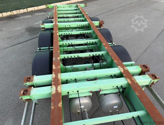 Swap body semitrailer  Flandria 3 AXLE DRUM BRAKES LIFT AXLE SUPER STRO