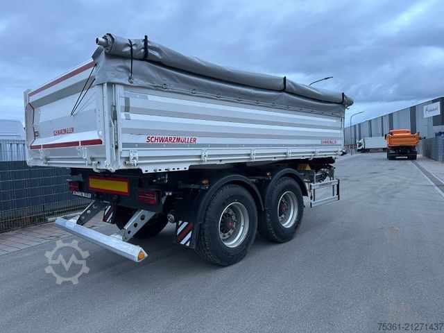Three-way tipper trailer SCHWARZMÜLLER 2Z  2 Achs Tandem Kippanhänger -MIETE-
