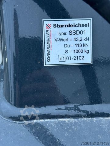 Three-way tipper trailer SCHWARZMÜLLER 2Z  2 Achs Tandem Kippanhänger -MIETE-