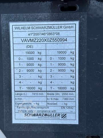 Three-way tipper trailer SCHWARZMÜLLER 2Z  2 Achs Tandem Kippanhänger -MIETE-