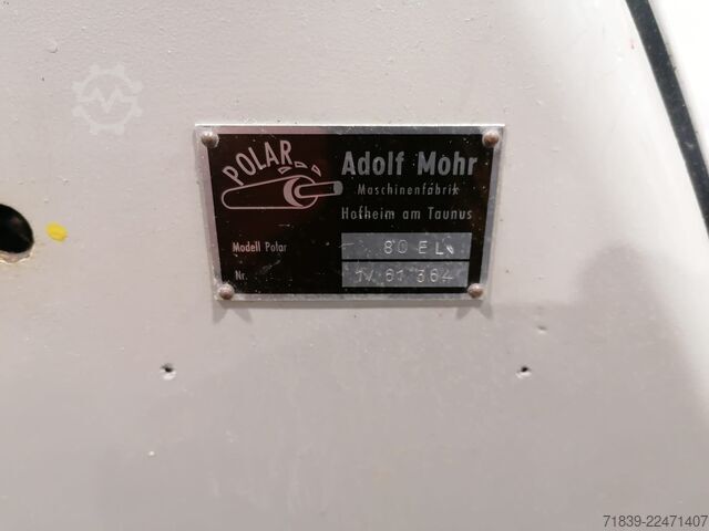 Paper cutter Polar Mohr 80 EL