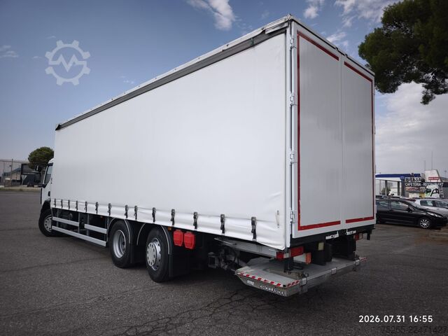 Flatbed truck with tarp RENAULT 26.320 D WIDE 6X2 EURO 6