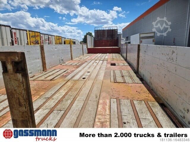 Auflieger mit Pritsche & Plane  MED TRIDEX JTS, Lenkachse