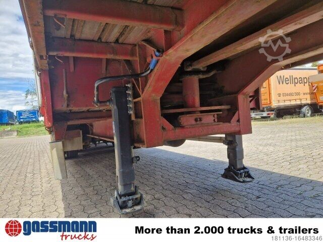 Auflieger mit Pritsche & Plane  MED TRIDEX JTS, Lenkachse