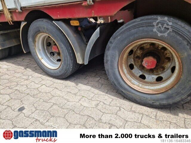 Auflieger mit Pritsche & Plane  MED TRIDEX JTS, Lenkachse