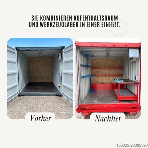 Swap body semitrailer  Kombicontainer Büro / Lager