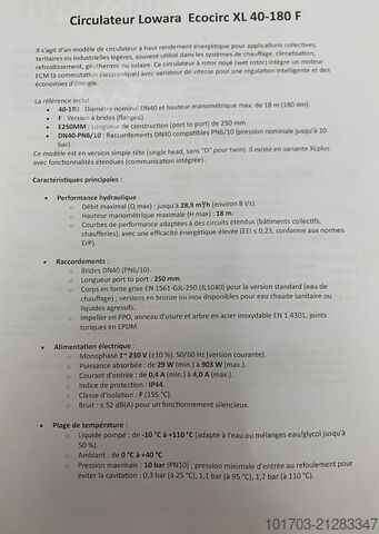 Pumpe Lowara Ecocirc XL 40-180 F