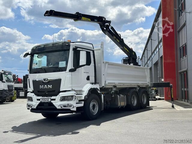 Kipper mit Kran MAN TGS 33.440 6x4 BL Tajfun Liv L150K Recycling Kran