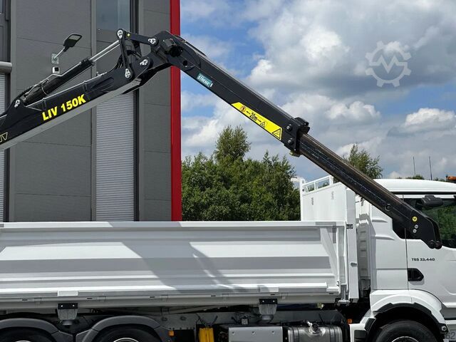 Kipper mit Kran MAN TGS 33.440 6x4 BL Tajfun Liv L150K Recycling Kran
