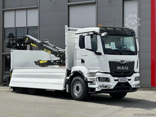 Kipper mit Kran MAN TGS 33.440 6x4 BL Tajfun Liv L150K Recycling Kran