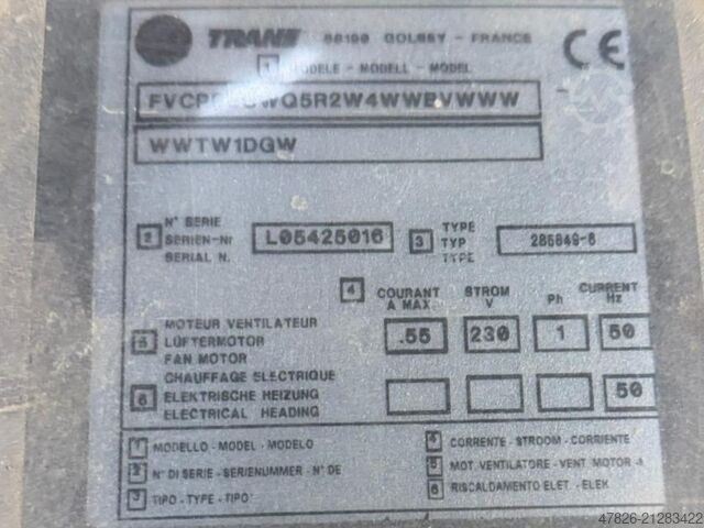 Kältemaschine Trane 6CWQ5R2 glycol fan coil unit (314x)