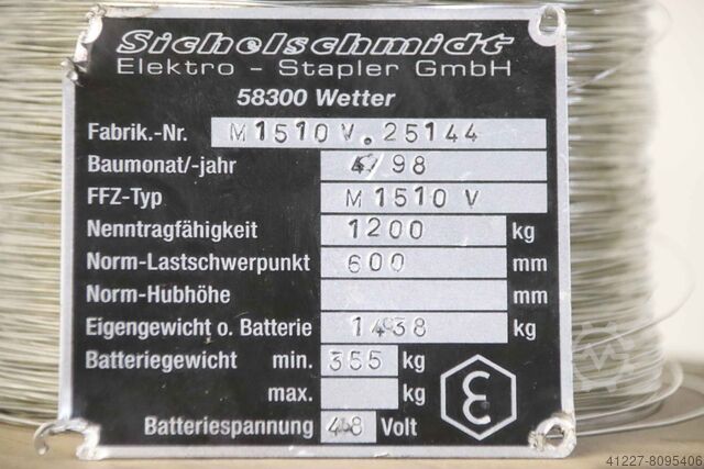 Heavy duty wheel 2 pieces Sichelschmidt M 1510 V  SK 7650-HST