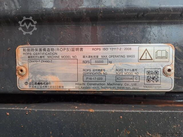 Crawler excavator Hitachi ZX 490 LC H-7