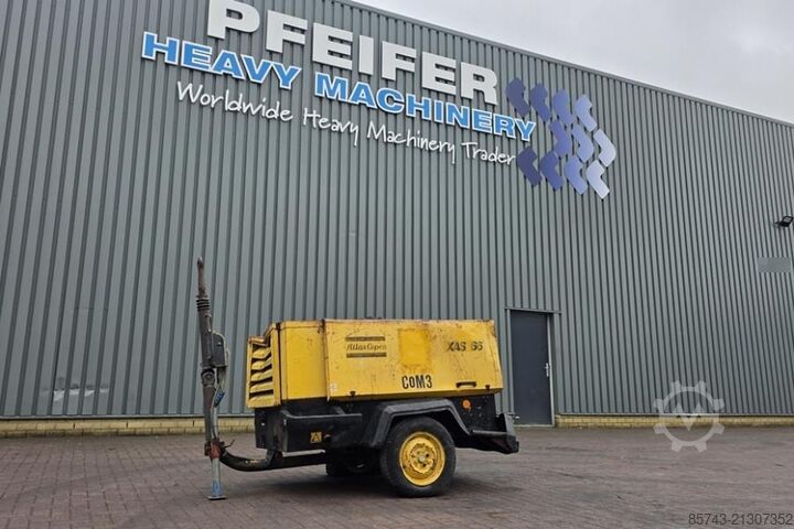 Verdichter Atlas Copco XAS66 As-Is, Diesel, Volume flow: ± 3,4 – 3,7 m³/m