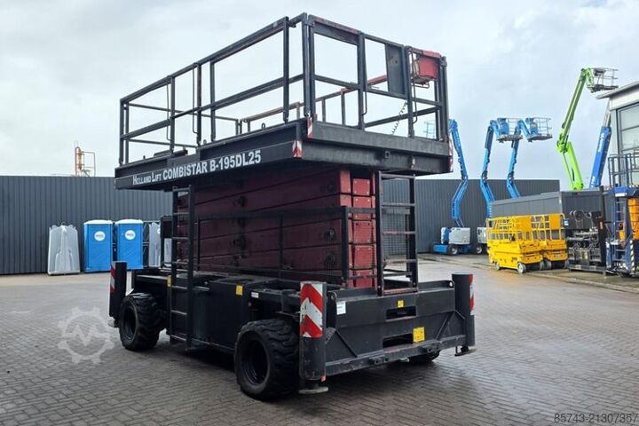 Scissor lift Holland Lift Combistar B-195DL25-4WD/P/N Diesel, 4x4 Drive, 21.
