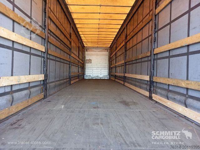 Open semitrailer with tarp Schmitz Cargobull Curtainsider Mega Getränke