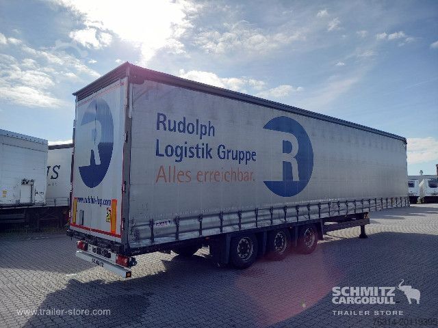 Open semitrailer with tarp Schmitz Cargobull Curtainsider Mega Getränke
