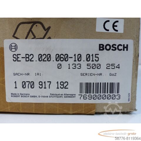 Bosch engine Bosch SE-B2.020.060 - 10 . 015 Servomotor SN:769000003 !