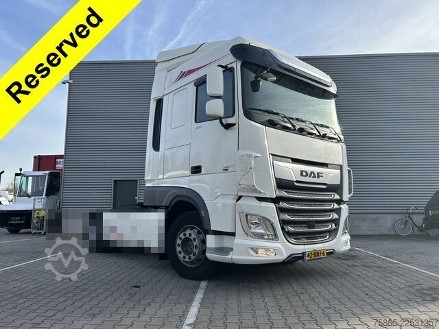 Standard tractor DAF XF 450 FT Space Cab / 593 dkm / Skirts / MX Bra...