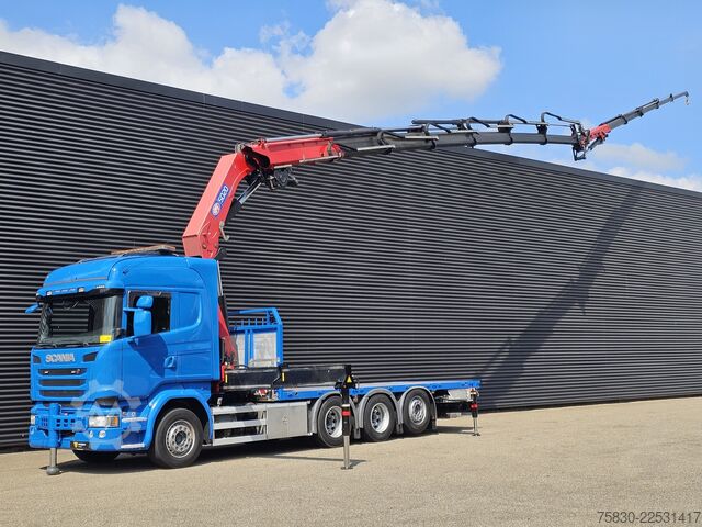Loading platform Scania G490 8x4*4 / HMF 5020 CRANE - KRAN + JIB + WINC...