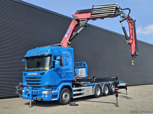 Loading platform Scania G490 8x4*4 / HMF 5020 CRANE - KRAN + JIB + WINC...