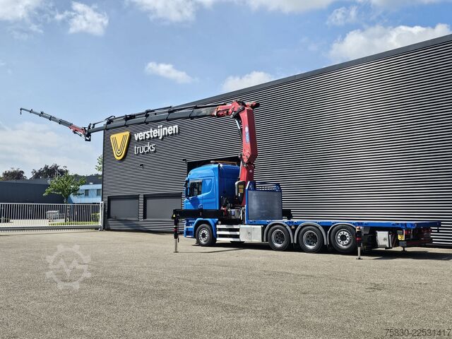 Loading platform Scania G490 8x4*4 / HMF 5020 CRANE - KRAN + JIB + WINC...