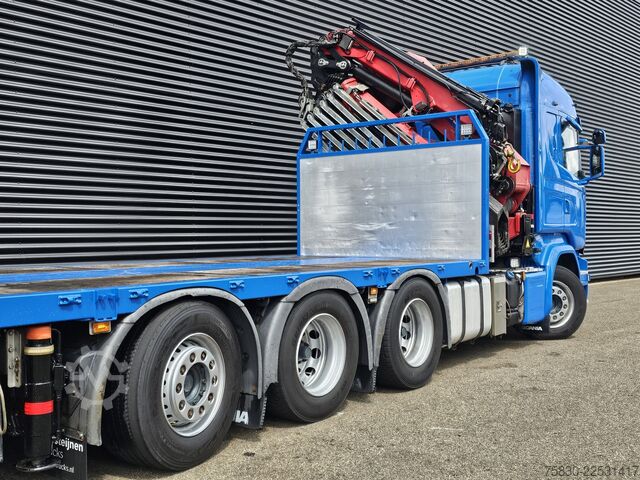 Loading platform Scania G490 8x4*4 / HMF 5020 CRANE - KRAN + JIB + WINC...