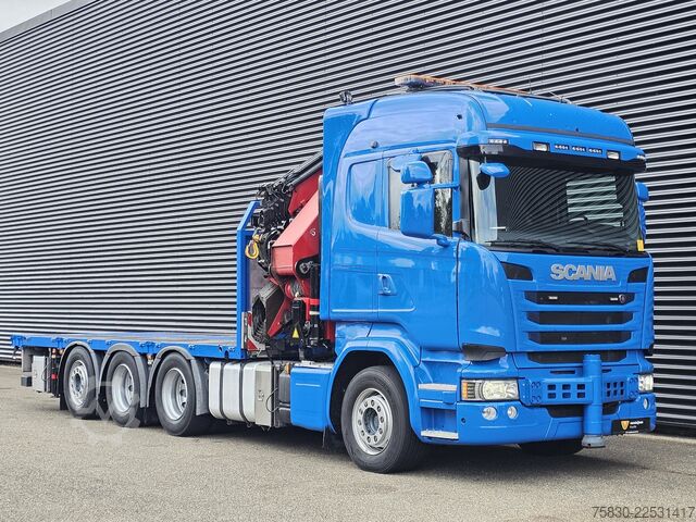 Loading platform Scania G490 8x4*4 / HMF 5020 CRANE - KRAN + JIB + WINC...