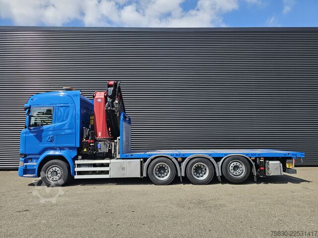 Loading platform Scania G490 8x4*4 / HMF 5020 CRANE - KRAN + JIB + WINC...