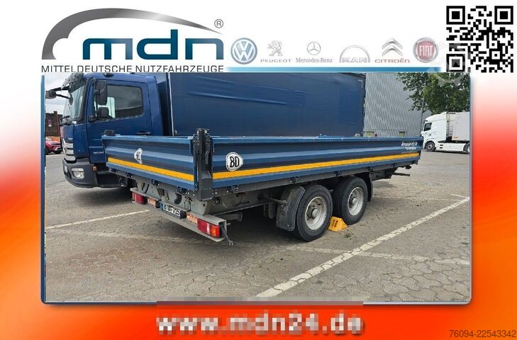 Three-way tipper trailer MÖSLEIN TDS 13to Tandem Dreiseitenkipper Rampen
