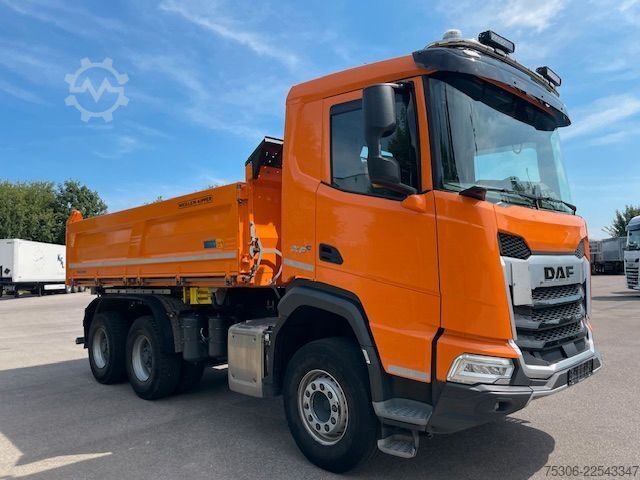 Dreiseitenkipper LKW DAF FAT XFC 530 Meiller Trigenius D316