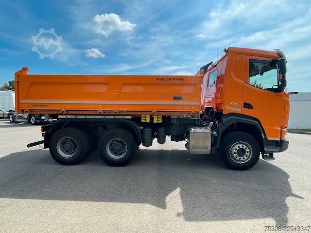 Dreiseitenkipper LKW DAF FAT XFC 530 Meiller Trigenius D316