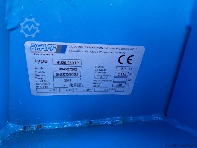 Handhubwagen Pfaff-Silberblau HU20-250 TP