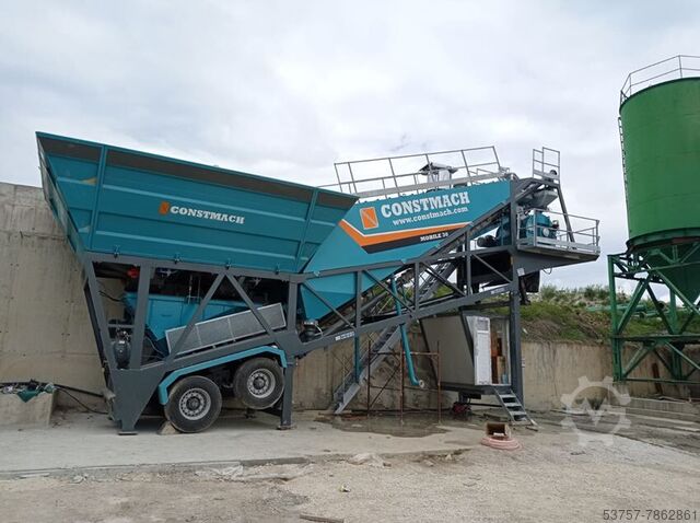 Mobile Betonmischanlage 30 M3/H Constmach Mobile Concrete Batching Plant Mobile concrete batching plant 30 M3/H