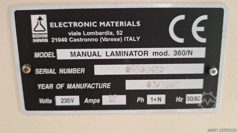 Laminator LAMINATOR manual 360 N
